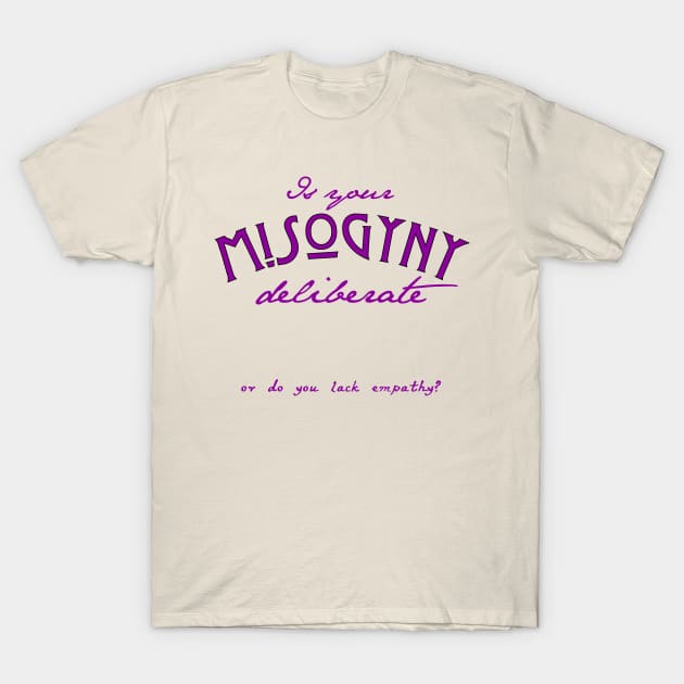 Misogyny T-Shirt by candhdesigns